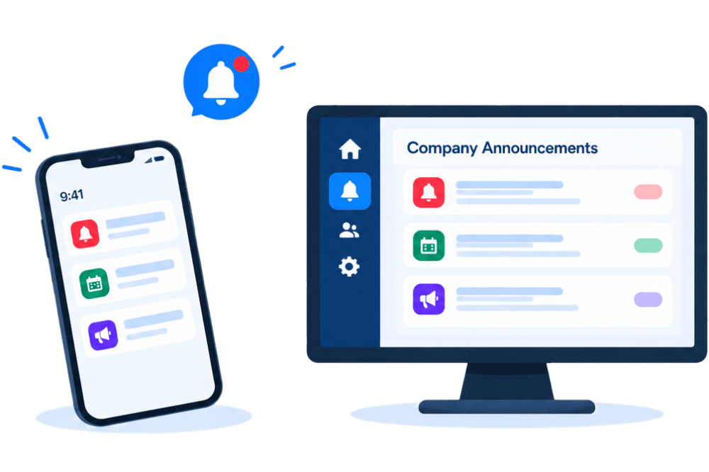 Internal Notice Board & Company Announcements