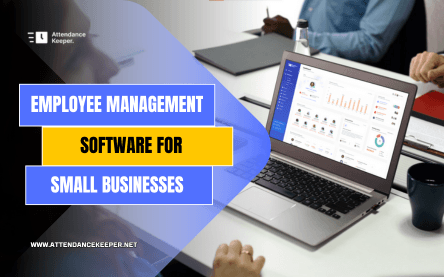 Employee management software dashboard for small businesses showing HR, attendance, and gross salary calculation